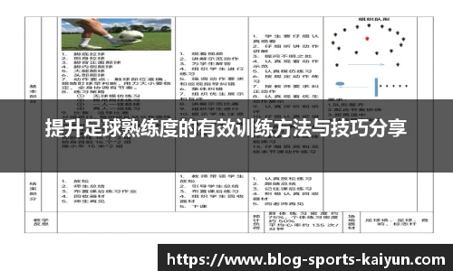 提升足球熟练度的有效训练方法与技巧分享